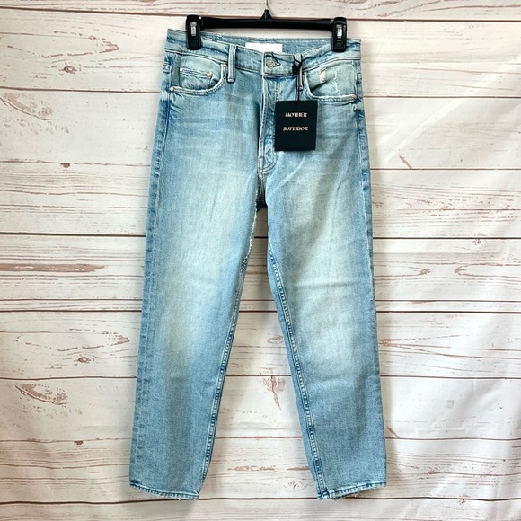 NWT Mother Superior High Rise Tomcat Distressed Ankle Jeans in Bless You - Picture 8 of 14